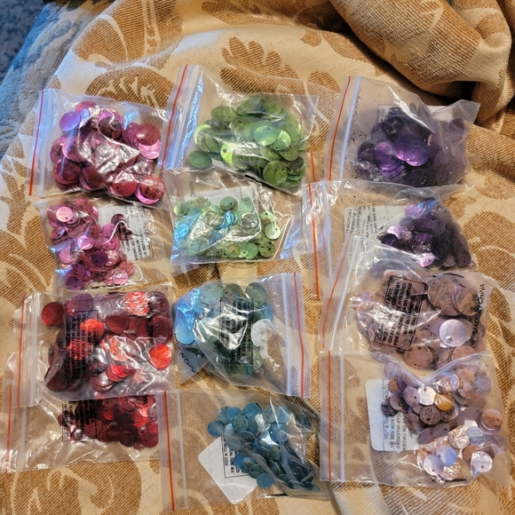 Flat Drop Shell Beads 10mm &15mm Crafting / Sewing - Picture 5 of 12